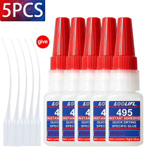 LOOLIFL | LOOLIFL High Strength Instant Adhesive Strong Super Glue Universal Fast Drying For Repair Plastic Rubber Metal Glass Bond Tools