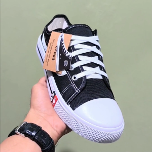 Sepatu Sneakers Anak Laki Laki & Perempuan Sekolah SD SMP dan SMA NB-Cross Hitam Putih