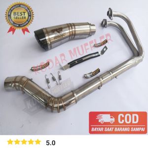 knalpot racing R9 h2 titan full system buat motor ninja karbu ninja fi250 R25 dan cbr250