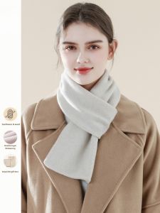 ACUC Cashmere Scarf Winter Womens Big Brand Fancy Fall and Winter Womens Thickened Pure Color Scarf Mom Birthday Gift
