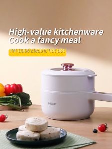 Kawu electric cooking pot mini household dormitory electric hot pot 2.5L capacity Periuk masak elektrik non-stick pan smart reservation 电火锅 电蒸煮锅