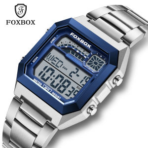 LIGE FOXBOX Series Men Watch Top Brand Sport Quartz Wristwatch Fashion Dual Display Waterproof Digital Clock + Box