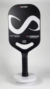 SAVITAR T700 Carbon Fiber Pickleball Paddle Thermoformed Uni-body Construction Aero Throat Edgeless Shape Polymer Honeycomb Core