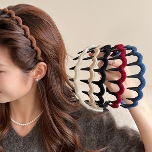 Elegant Womens High Hairline Hairband Facial Wash Special Headband Trendy Hairband Pressed Hair Clip Headwear