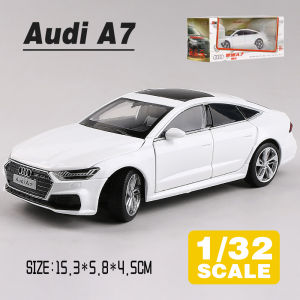LEO 1:32 Audi A7 Diecast โมเดล รถอัลลอยด์รถยนต์ของเล่นคอลเลกชันของขวัญสําหรับเด็กชายสาว ของเล่นเด็ก