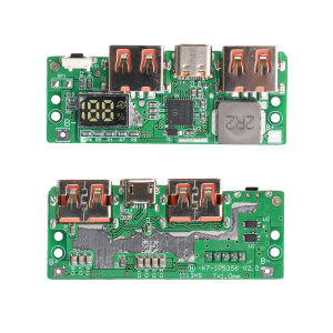 Gaqqee | Mô-đun Pin Lithium-Ion Sạc Nhanh 5V 3A Với Màn Hình Kỹ Thuật Số Hỗ Trợ Sạc Type-C & Micro USB Bảo Vệ An Toàn Cho Điện Thoại Di Động