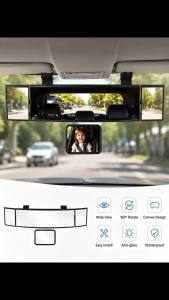 Wide-view Rearview Mirror In The Car Wide Angle Panoramic Assisting-Clip On Convex Rear View Mirror For Universal Car Adjustable
