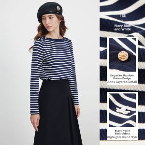 Navigare | Leisure Pure Cotton Striped T-Shirt