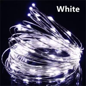1/2/3/5/10/20/30M Battery Box Copper Wire Light LED Fairy Light Battery Powered Suitable for Indoor and Outdoor Decoration