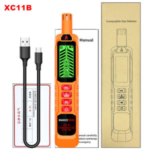 Combustible Gas Leak Detector Natural Alcohol LPG Methane Analyzer Buzzer Alarm PPM Analyzer Combustible Sensor Tool