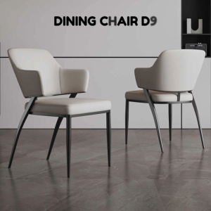 2 in 1 - Stylish Dining Chair D9 – PU Leather Ergonomic Design for Home & Hotel