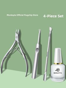 MONLEYTA | Nail Care Kit with Clippers Cuticle Pusher File and Scissors