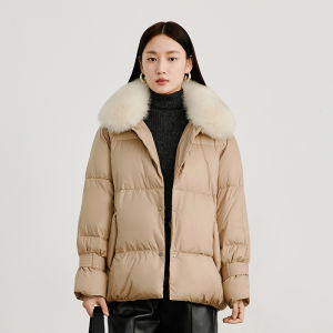 Yigue | Warm Casual Short Figure Mid-Length Down Jacket