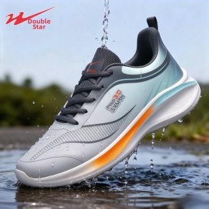 DOUBLE STAR | Mens Waterproof Anti-Slip Running Shoes Soft Sole Comfortable Casual Sport Shoes for Walking and Training