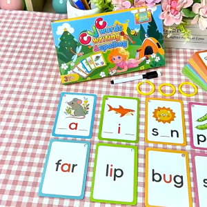 [SG Stock]CVC Words Flash Cards 120 Cards Writing Spelling Learning Set