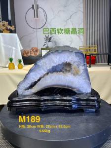 Natural Clear Quartz Geode – Golden Formation  Fully covered with secondary crystal growth super sparkly like gummy starlights ✨