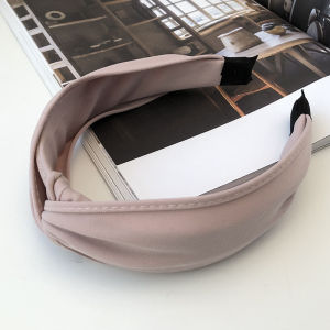 Simple Knot Headband Wide Cross Hairbands Daily Headwear Plain Color Basic Headbands Women Hair Accessories