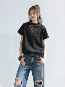 CHANT2nd | Crew Neck Loose Plain T-shirt