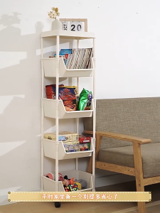 【3/4/5 Tier】MODOFO Trolley Rack Room Kitchen Storage Rack Movable Rak Roda Bertingkat