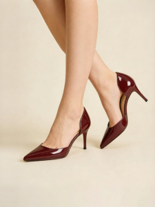 Basto | Summer New Nude Red Commuter Pointed-toe High Heels