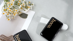 Pin sạc dự phòng Hoco Q37A 20000mAh TypeC PD 20W USB-A QC 22.5W kèm cáp TypeC và LN Màn hình LCD (Đen) - Nhất Tín Authorised Store