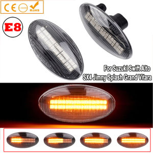2pcs Dynamic LED Side Marker Turn Signal Light Indicator Repeater For Suzuki Swift Jimmy Vitara SX4 Splash XL7 Grand Vitara Alto