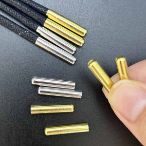 20 Chiếc Đầu Dây Giày Kim Loại Thay Thế Phụ Kiện Sửa Giày Thể Thao Tự Làm Màu Bạc Vàng Kích Thước 4x20mm