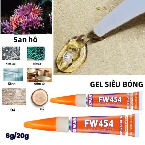 Keo Dán Siêu Dính Dạng Gel 6g/20g Khô Nhanh Chống Thấm Nước Dùng Cho San Hô Kim Loại Nhựa Gỗ Gốm Cao Su - Kết Dính Tức Thì Siêu Chắc
