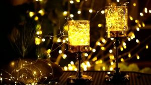 32M/22M/12M Solar Lights LED Fairy String Lights Waterproof 8 Lighting Modes String Lights for Garden