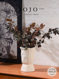 Modern Style Ceramic Flower Vase Decorative Ornament Home Decoration Small Bottle Shape Non-Customizable Product