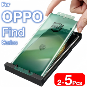 2-5Pcs For OPPO Find X8 X8s X7 Ultra X6 X5 X3 X2 Pro Pro Plus Screen Protector Protective With Install Kit Not Tempered Glass