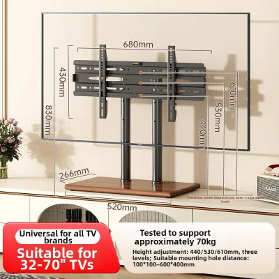 BESSGROUP | Universal TV Stand No Drilling Required Desktop Heightening Bracket