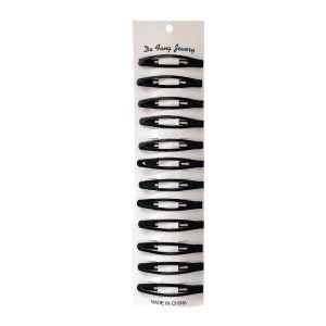 Elegant Black Glossy Hair Clip Womens Side Bangs Organizer Sweet Style Hair Accessories BB Clip Headwear Sweet Style Hairpin