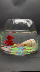 200pcs/300pcs Aquarium Luminous Stone Fish Tank Colorful Glow In The Dark Pebbles Artificial Stones Rocks For Landscape & Garden Decor