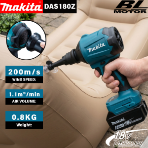 Makita | Makita DAS180 18V Brushless Cordless Air Dust Blower Inflator Multifunction Tool with Nozzle for Cleaning and Inflation Work