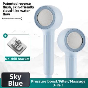 Pressure Massage Double Flow Shower Head