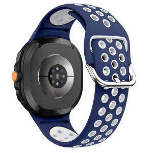 Silicone Strap Two-Tone For Samsung Galaxy Watch 8 40 44mm Adjustable Band and Galaxy 8 Classic 46mm Breathable Sports Bracelet