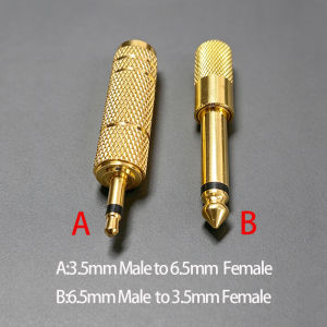 3.5mm to 6.5mm 6.35mm1/4 Inch Male Female Mono Audio Adapter Jack Plug Converter for Microphone Guitar Amplifier Headphon
