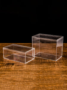 High Transparent Rectangular Plastic Transparent Box Acrylic Gift Gift Packaging Sample Specimen Display Crystal Box