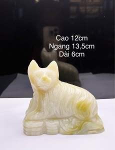 Tượng Mèo đá ngọc (tuổi mão) 12cm.