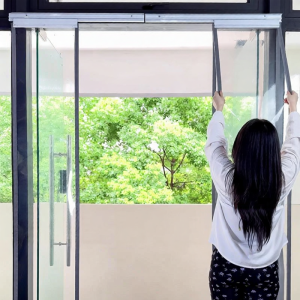 LVSEFENG | Magnetic Self-Closing Insulated Transparent Commercial PVC Door Curtain