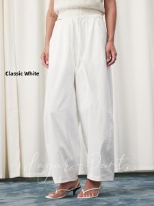 Wrinkle Resistant Washable Loose Wide Leg Trousers