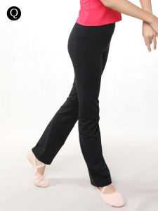 Mid-Rise Straight Leg Dance Practice Pants Womens Silk Tube Trousers Yoga Fitness Cotton Sensation Long Pants Spring Summer