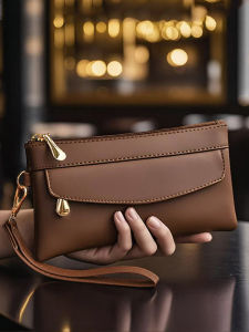 Fashionable Compact Ladies Handbag Casual Commuter Mobile Phone Coin Purse Stylish Summer Handheld Bag Square Shape PU Leather
