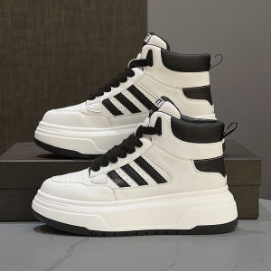 Fashionable Casual Short Boots Womens Versatile Heightening Leisure Leather Shoes Simple Design High-Aesthetic Value