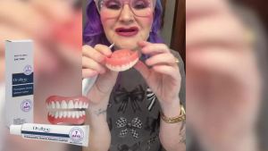 oralhoe | Soft Silicone Dentures Kit With Thermoplastic Denture Adhesive Cream Cover Tooth Missing Broken Filling Gap False Teeth Full Set