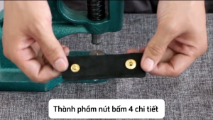 Bộ cối đóng nút bấm 4 thành phần khuôn cúc bấm quần áo cho phụ liệu may mặc