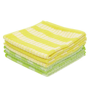 Kitchen CT Strata Dishwashing Cloth Thickened Bamboo Fiber Oil Removal Home Use Dish Towel 6 Packs Oil Absorbent Non-Slip
