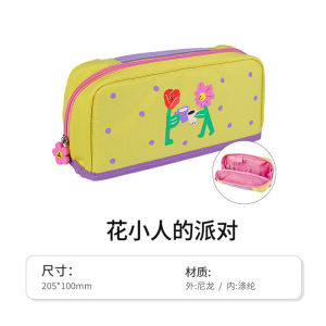 Túi Đựng Bút KOKUYO Cartoon Dễ Thương Đa Năng Có Thể Đứng Cho Học Sinh Túi Đựng Bút Chì Bằng Vải Canvas Màu Trơn Túi Đựng Đồ Dùng Học Tập