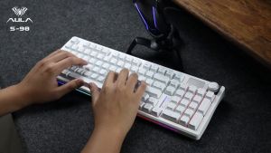 AULA S98 Gasket Wireless Gaming Keyboard (TH) คีย์บอร์ดเกมมิ่งไร้สาย (รับประกันสินค้า 2 ปี) By Lava IT